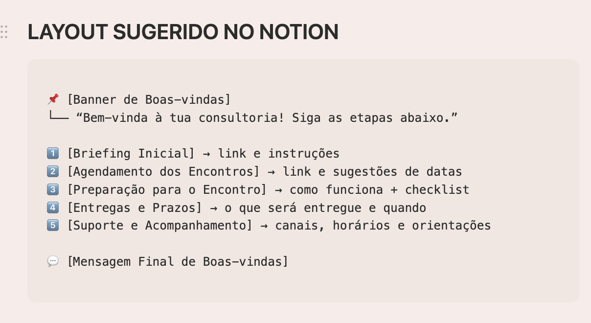 Personalização no Notion