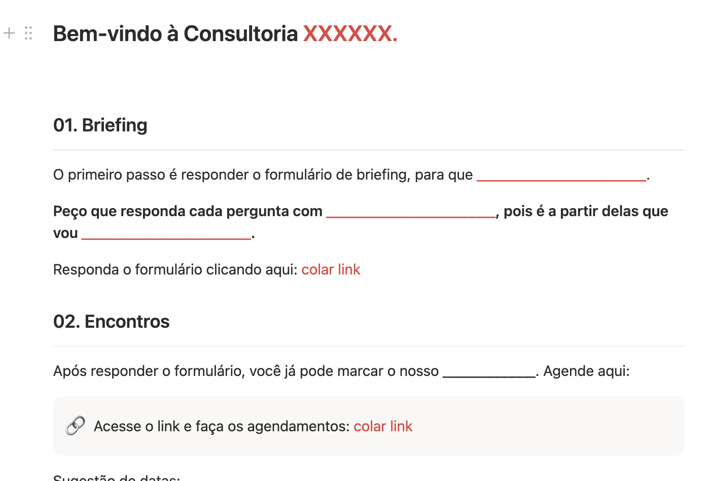 Personalização no Notion