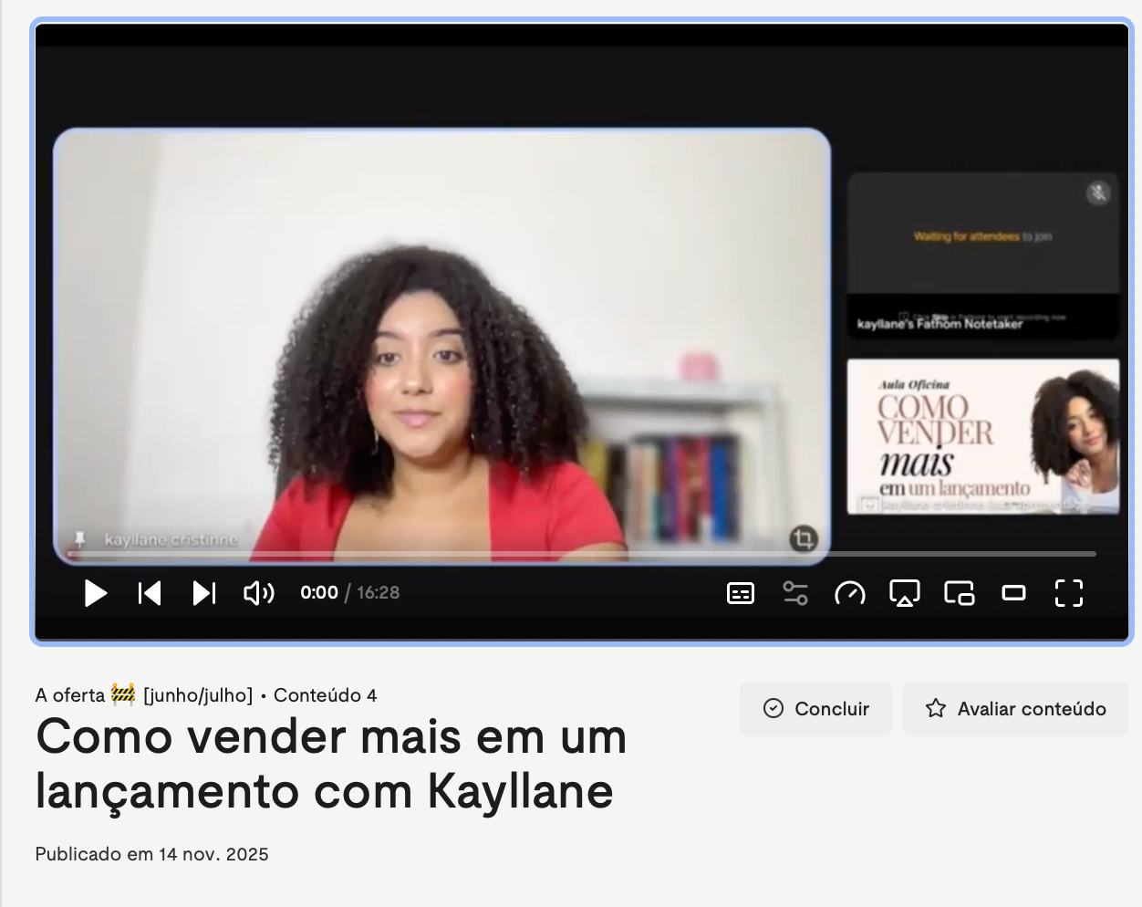 Bônus exclusivos da Oficina